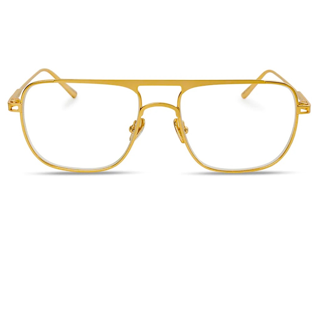 Elisa Johnson Jane Glasses with Gold Metal Frame